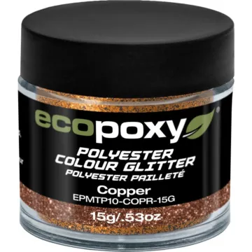 EcoPoxy 15 g Solid Copper Polyester Color Glitter