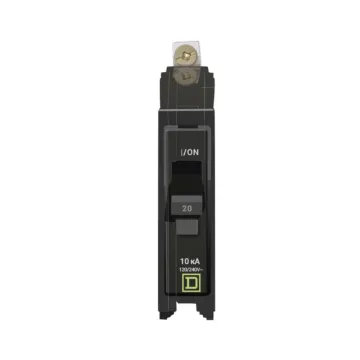 Square D QO 20 Amp 1-Pole 240V Bolt-On Circuit Breaker