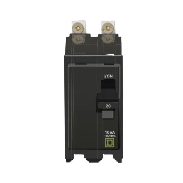 Square D QO 20 Amp 2-Pole 240V Bolt-On Circuit Breaker