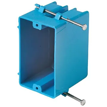 Carlon PVC One-Gang Nail-On New Work Outlet Box