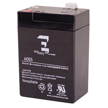 Interstate All Battery Power Patrol Rechargeable Security System Battery  6V 4.5A