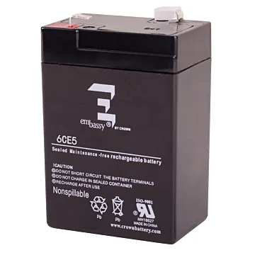 Interstate All Battery Power Patrol Rechargeable Security System Battery  6V 4.5A