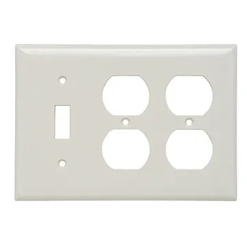 Pass & Seymour 3-Gang Thermoset Wall Plate/Receptacle (Light Almond)