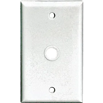 Pass & Seymour TradeMaster® 1-Gang Nylon Wall Plate, 0.41-in Round Opening, Box Mounted, White