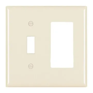 Pass & Seymour Trademaster 2-Gang Nylon Toggle/Decorator Opening Wall Plate (Light Almond)