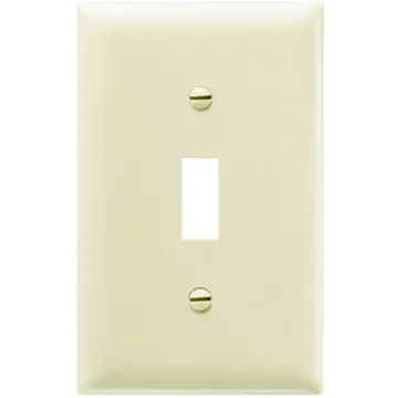 Pass & Seymour TradeMaster 1-Gang Nylon Toggle Opening Wall Plate (Ivory - 10pk)