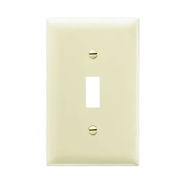 Pass & Seymour TradeMaster 1-Gang Nylon Toggle Opening Wall Plate (Ivory)