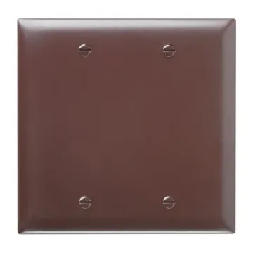 Pass & Seymour TradeMaster® 2-Gang Nylon Blank Wall Plate (Brown)