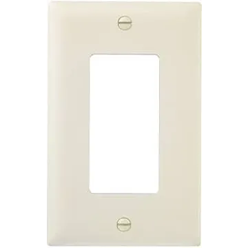 Pass & Seymour TradeMaster® 1-Gang Nylon Wall Plate, 1 Decorator Opening, 10-Pack, Light Almond