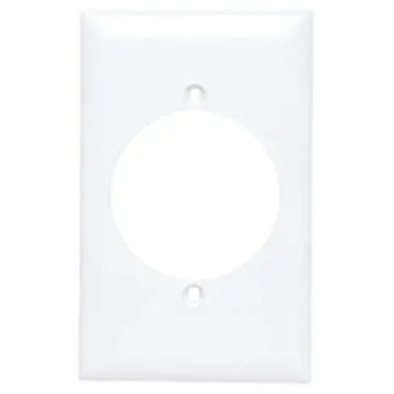 Pass & Seymour TradeMaster® Nylon Wall Plate, 2.156-in Power Outlet Receptacle Opening - White