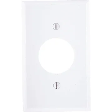 Pass & Seymour TradeMaster 1-Gang Nylon Single Receptacle Opening Wall Plate (White)