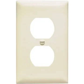 Pass & Seymour Legrand TradeMaster TP TP8LACP10 Outlet Wallplate, 5-3/4 in L, 2.35 in W, Mid, 1 -Gang, Nylon, Light Almond