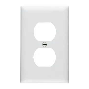 Pass & Seymour TradeMaster 1-Gang Nylon Duplex Wall Plate (White)