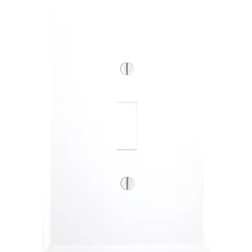 Pass & Seymour TradeMaster Jumbo 1-Gang Nylon Toggle Opening Wall Plate (White)