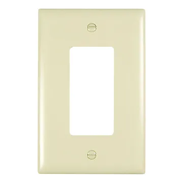 Pass & Seymour TradeMaster Jumbo 1-Gang Nylon Decorator Opening Wall Plate (Ivory)