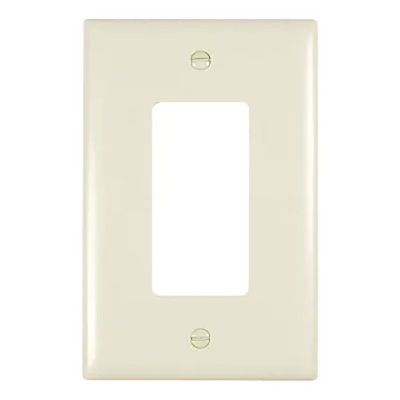 Pass & Seymour TradeMaster Jumbo 1-Gang Nylon Decorator Opening Wall Plate (Light Almond)