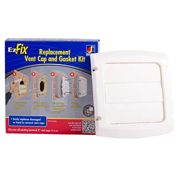 Dundas Jafine EzFix Replacement Vent Cap And Gasket Kit – White Cap