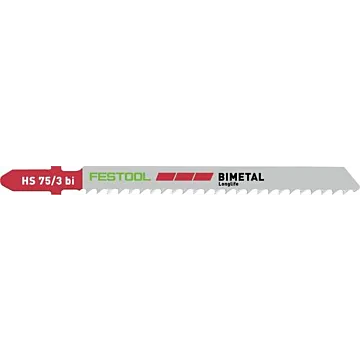 Festool Jigsaw blade HS 75/3 BI/5 PLASTICS SOLID MATERIAL