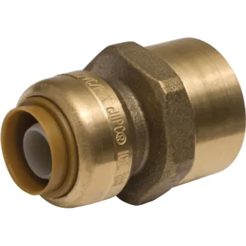 SHARKBITE SharkBite 3/8 In. (1/2 in. OD) x 1/2 In. FNPT Reducing Brass Push-to-Connect Female Adapter