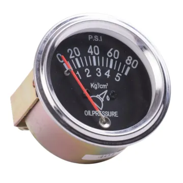 SMA Tisco 2 in Hole Size 0 - 80 psi Universal Oil Pressure Gauge