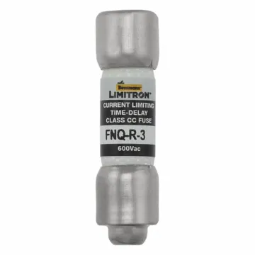 Bussmann Eaton Bussmann series FNQ-R fuse, 3 A, Class CC, Non-indicating, Ferrule end x ferrule end, 12 sec at 200%, 200 kAIC, Melamine tube, Standard, 600 V