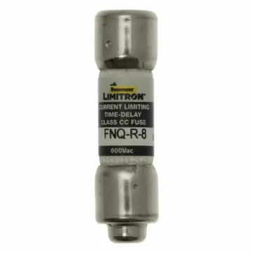 Bussmann Eaton Bussmann series FNQ-R fuse, 8 A, Class CC, Non-indicating, Ferrule end x ferrule end, 12 sec at 200%, 200 kAIC, Melamine tube, Standard, 600 V