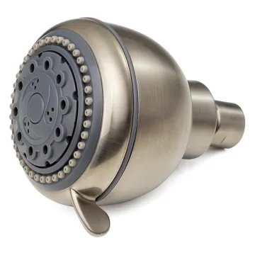 Whedon Products Champagne Massage Brushed Nickel 5 Settings Showerhead 2-1/2 gpm
