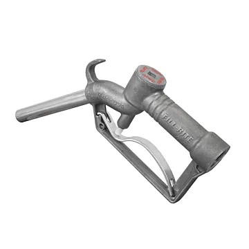 Fill-Rite Aluminum 1 in NPT 1 in NPT Manual Fuel Nozzle with Hook
