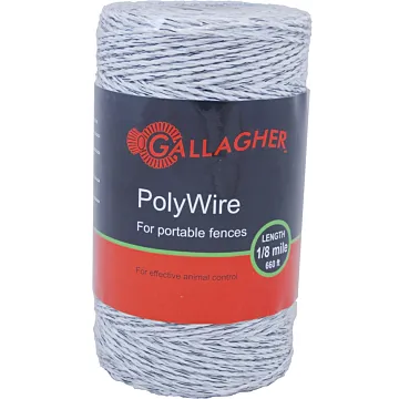 Gallagher G62004 1 kV 6000 Ohms/km 656 ft Long Portable Wire Electric Fencing