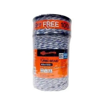 Gallagher 7/64 in Diameter 7.5 kV Voltage Poly Turbo Braid