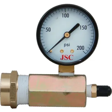 Jones Stephens 200 PSI Sillcock/Water or Gas Test Gauge Assembly