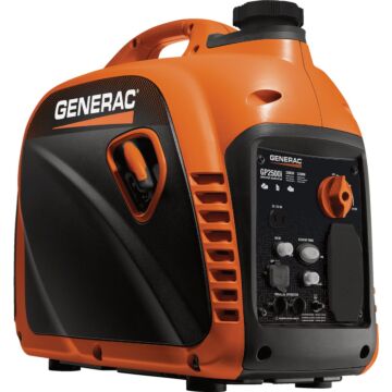 GENERAC GP2500i 2500W Gasoline Powered Manual Start Inverter Generator