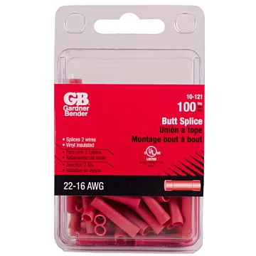 Gardner Bender #22-#18 AWG (0.8 mm²) Butt Splice