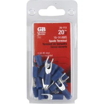 Gardner Bender #16-#14 AWG (2 mm²) Vinyl-Insulated Spade Terminals (4 to 6 Stud)