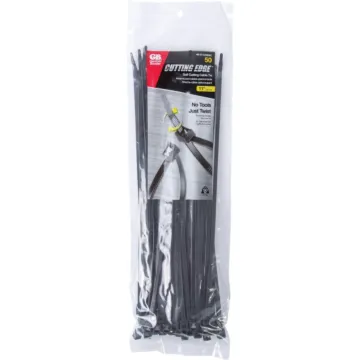 Gardner Bender Cutting Edge 11 In. x 0.169 In. Black Nylon Self-Cutting Cable Tie (50-Pack)