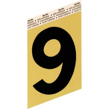 HY-KO Hy-Ko Aluminum 3-1/2 In. Non-Reflective Adhesive Number Nine