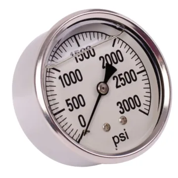 Valley Industries 2-1/2 in 0 - 3000 psi 1/4 in MNPT Single Scale Pressure Gauge