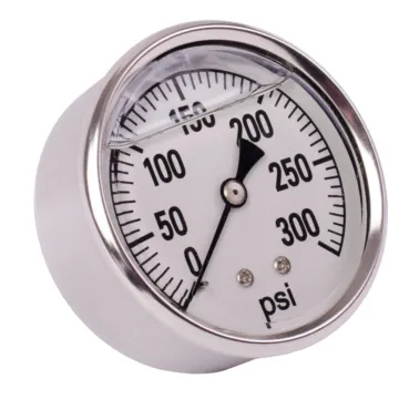 Valley Industries 2-1/2 in 0 - 300 psi 1/4 in MNPT Single Scale Pressure Gauge
