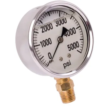 Valley Industries 2-1/2 in 0 - 5000 psi 1/4 in MNPT Single Scale Pressure Gauge