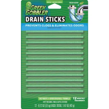 Green Gobbler Bio-Flow 1.47 Oz. Drain Cleaner Strips (12-Pack)
