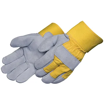 Liberty Safety L Cowhide Leather Yellow Palm Gloves