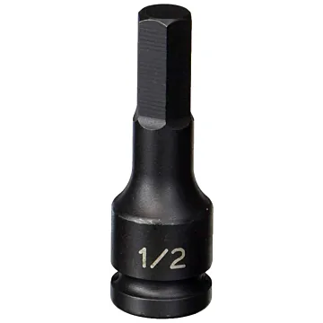 Grey Pneumatic Impact Ready 1/2 in Drive 1/2 in Standard 6 point Socket