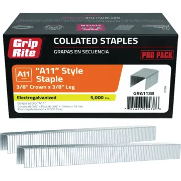 Grip-Rite 3/8 in Crown x 3/8 in L Electrogalvanized A11 Style Tacker Staple (5,000 pk)
