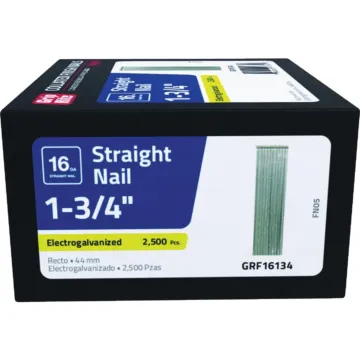 Grip-Rite 1-3/4 In. 16 ga Electrogalvanized Straight Collated Finishing Nail (2500-Count)