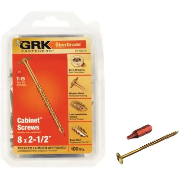 GRK Fasteners #8 x 2-1/2" T-15 Star, Cabinet Screw, Climatek Coating