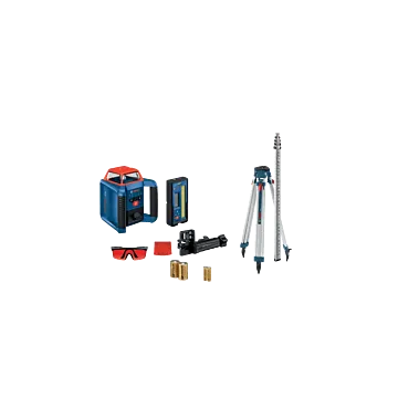 Bosch Plastic Composite IP56 Red Self-Leveling Horizontal Rotary Laser Kit