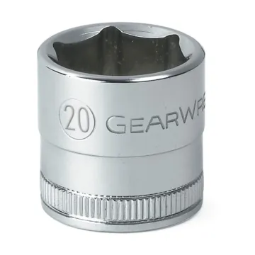 GearWrench 3/8" Drive 6 Point Standard Metric Socket 20mm
