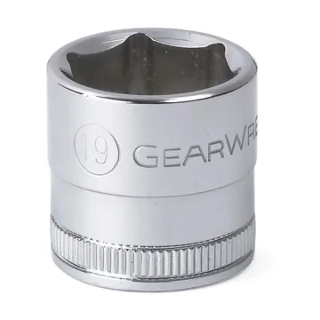 GearWrench 3/8" Drive 6 Point Standard Metric Socket 19mm