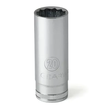 GearWrench 1/2" Drive 12 Point Deep Metric Socket 19mm