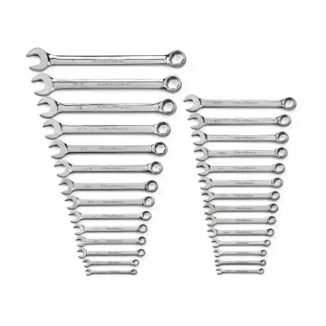 GearWrench 6 Point Combination SAE/Metric Wrench Set (28pc)